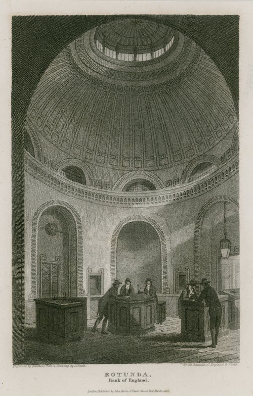 英格兰银行，John Soanes爵士圆形大厅 作者 英语学校