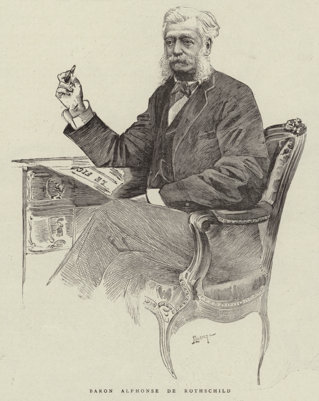 Baron Alphonse de Rothschild (engraving) 作者 英语学校