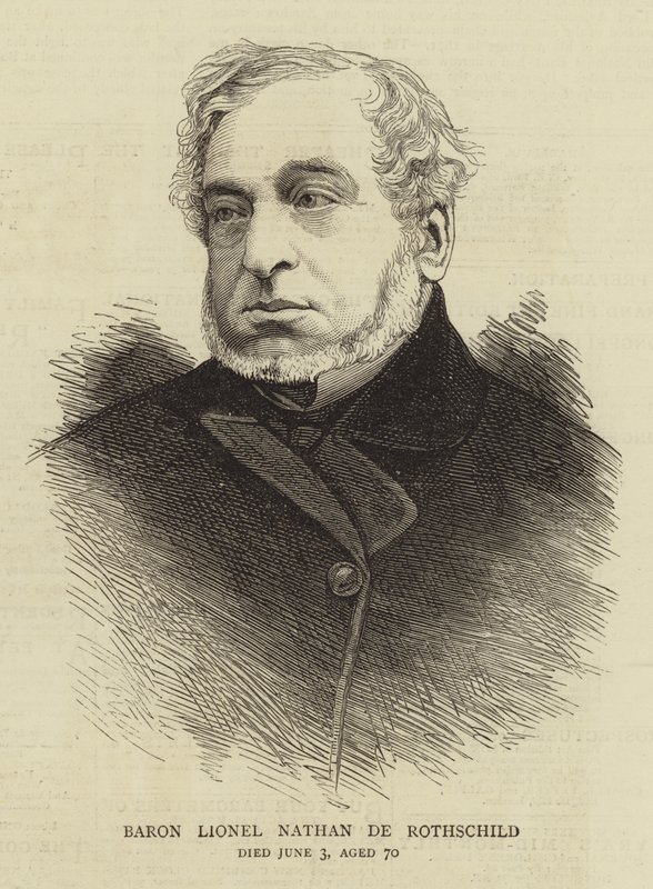 Baron Lionel Nathan de Rothschild (engraving) 作者 英语学校