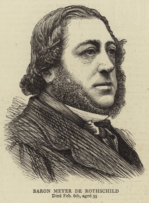 Baron Meyer de Rothschild (engraving) 作者 英语学校