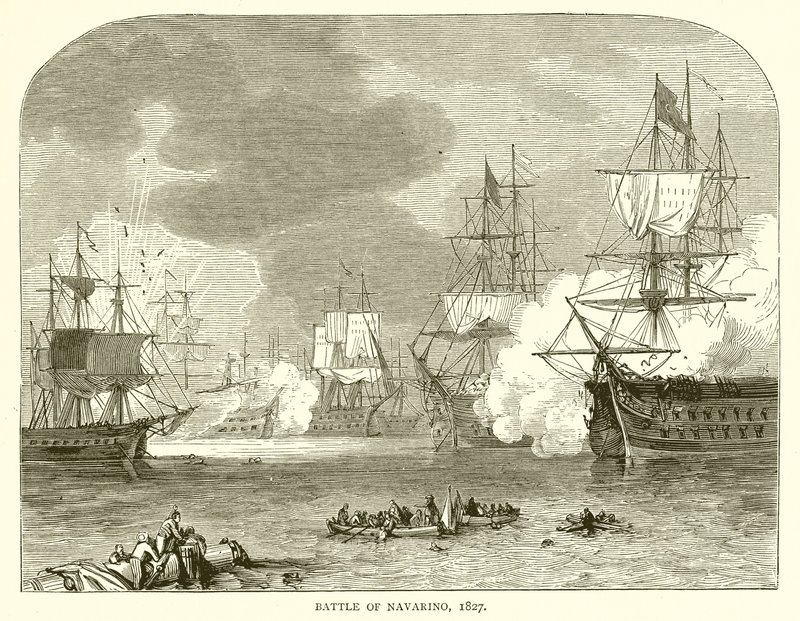 纳瓦里诺之战，1827年 作者 英语学校