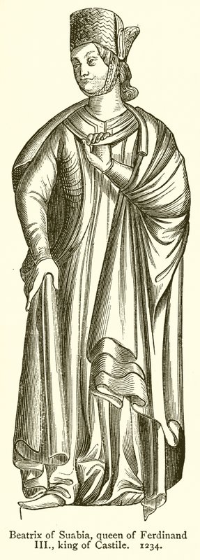 Suabia的Beatrix，费迪南德三世女王，卡斯蒂利亚国王。 1234 作者 英语学校