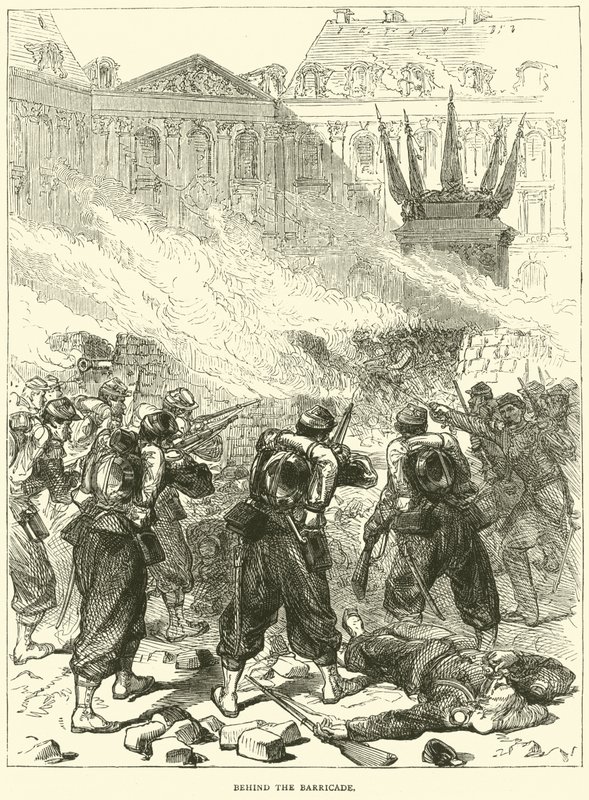 在街垒后面，1871年4月 作者 英语学校