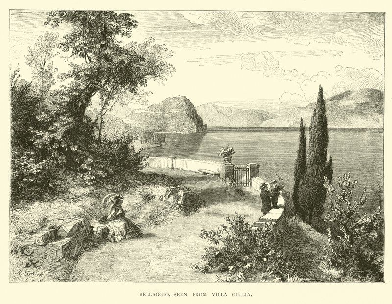 Bellaggio，从Villa Giulia看到 作者 英语学校