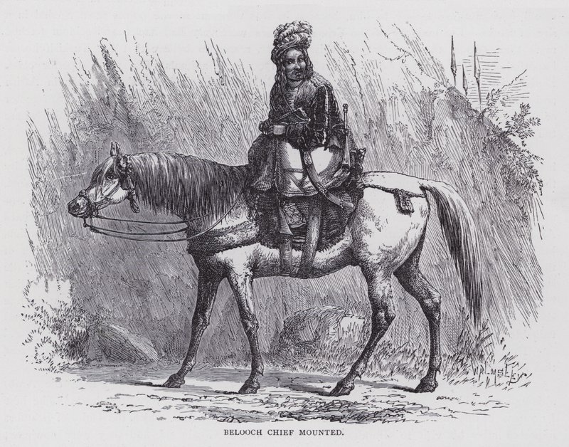 Belooch Chief Mounted (雕刻) 作者 英语学校
