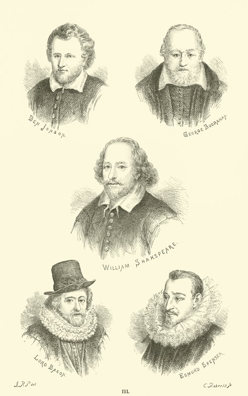 Ben Jonson，George Buchanan，William Shakespeare，Lord Bacon，Edmund Spenser 作者 英语学校
