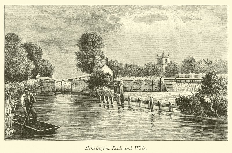 Bensington Lock和Weir 作者 英语学校