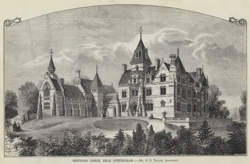 Bestwood Lodge, near Nottingham (engraving) 作者 英语学校