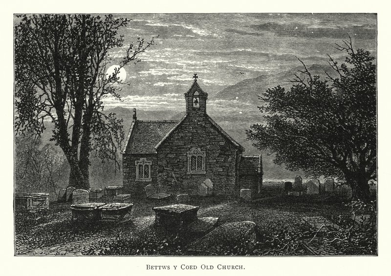 Bettws y Coed Old Church (雕刻) 作者 英语学校