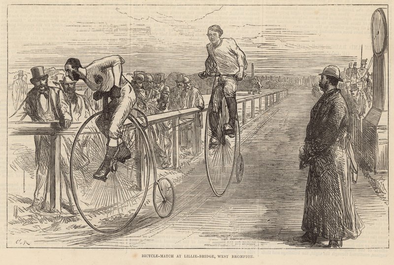 Lillie Bridge，West Brompton的自行车比赛 作者 英语学校