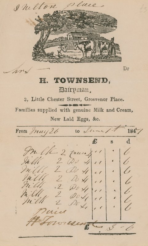 比尔来自H Townsend，Dairyman 作者 英语学校