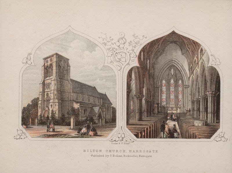 Bilton Church, Harrogate, North Yorkshire (coloured engraving) 作者 英语学校