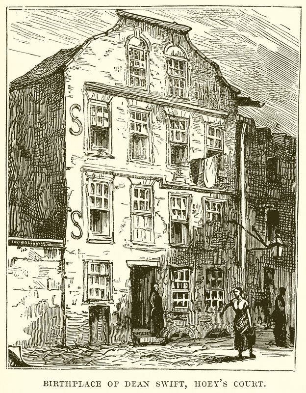 Dean Swift的出生地，Hoeys Court 作者 英语学校