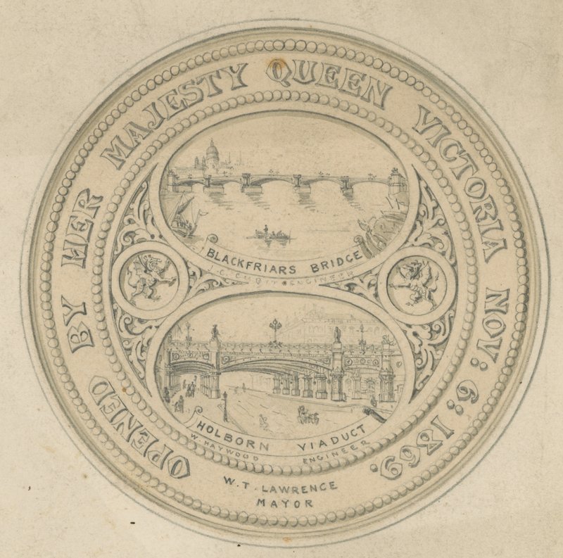 Blackfriars Bridge和Holborn Viaduct 作者 英语学校
