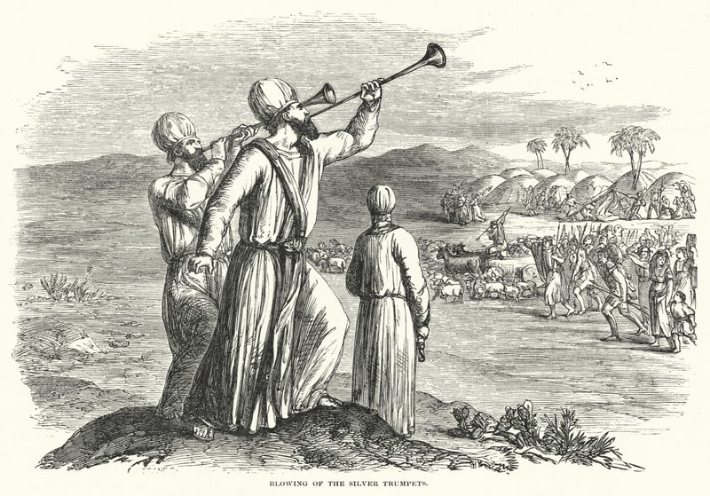 Blowing of the Silver Trumpets (engraving) 作者 英语学校