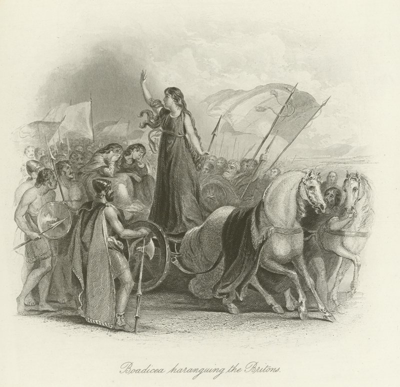 Boadicea haranguing英国人 作者 英语学校