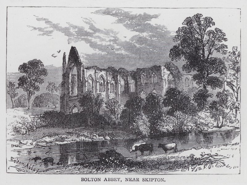 Bolton Abbey, near Skipton (engraving) 作者 英语学校