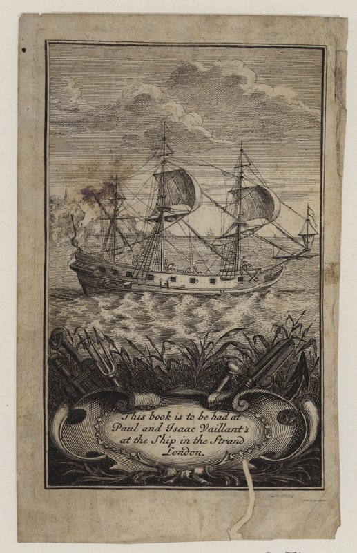 书商，Paul和Isaac Vaillant，交易卡 作者 英语学校