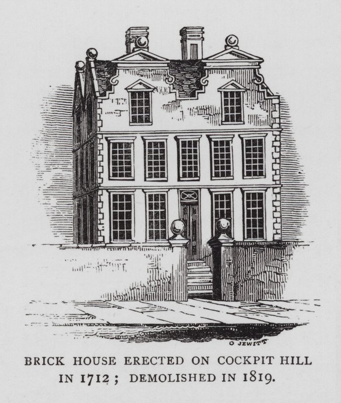 Brick House erected on Cockpit Hill in 1712; demolished in 1819 (engraving) 作者 英语学校