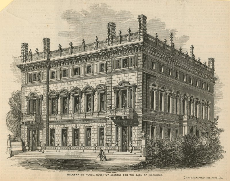 Bridgewater House，最近为埃尔斯米尔伯爵建造 作者 英语学校