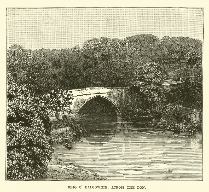 横跨唐的Brig o Balgownie 作者 英语学校
