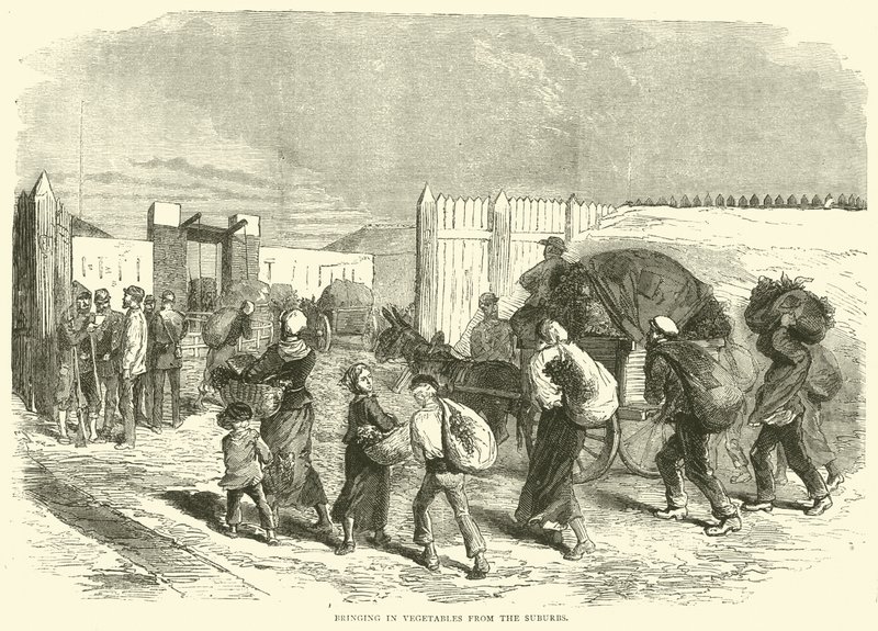 1870年10月，从郊区带来蔬菜 作者 英语学校