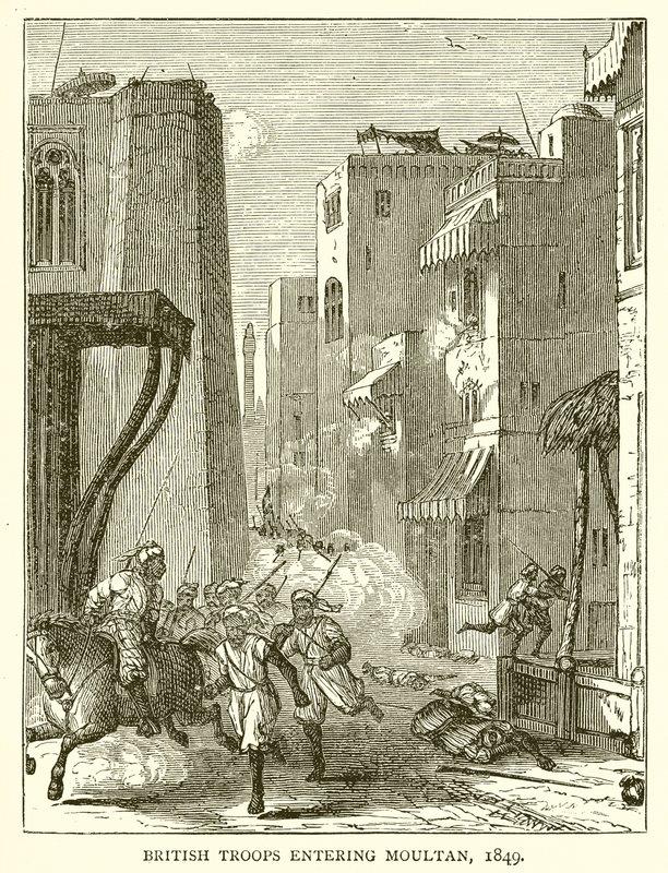 英国军队进入穆尔坦，1849年 作者 英语学校