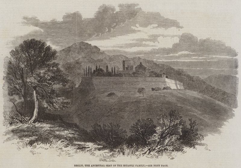 Brolio，Ricasoli 家族的祖座（雕刻） 作者 英语学校