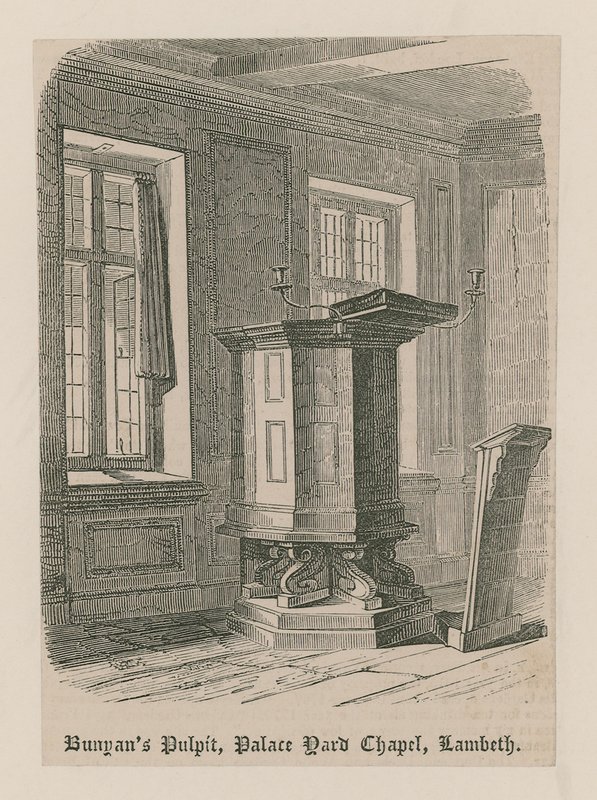 Bunyans Pulpit，Palace Yard Chapel，兰贝斯 作者 英语学校