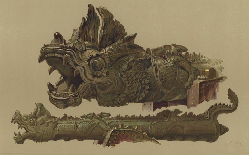 曼德勒的缅甸枪(chromolitho) 作者 英语学校