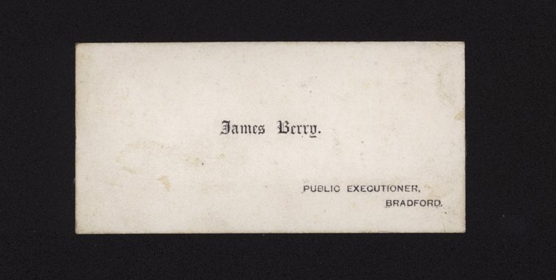James Berry，公共刽子手的名片 作者 英语学校