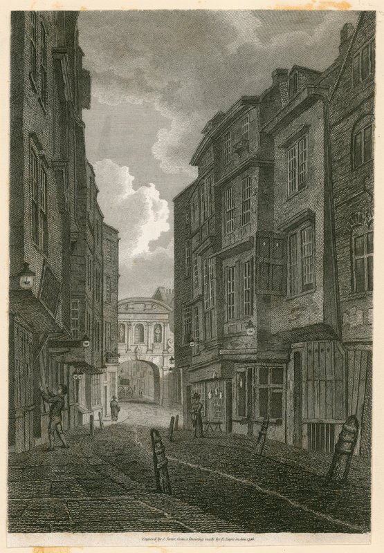 Butcher Row，从Temple Bar看，根据Edward Dayes的绘画，1796年6月9日 作者 英语学校