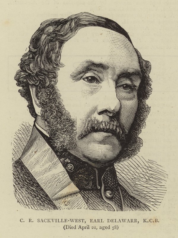 C R Sackville-West，KCB 德拉瓦尔伯爵（雕刻） 作者 英语学校