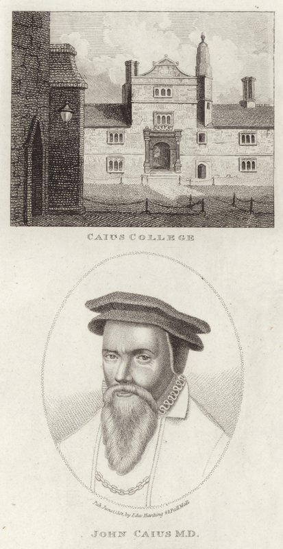 Caius学院和John Caius的肖像 作者 英语学校