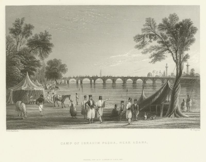 易卜拉欣帕夏营地，阿达纳附近，土耳其，1837年 作者 英语学校