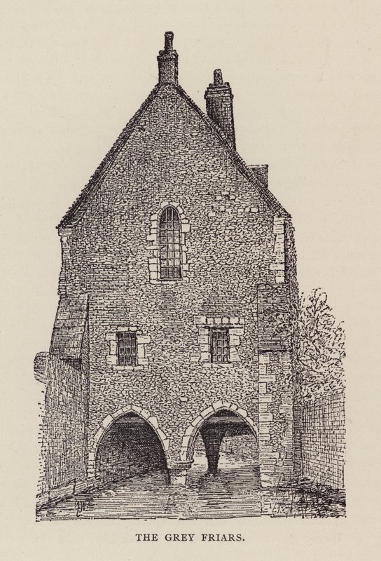 Canterbury: The Grey Friars (litho) 作者 英语学校