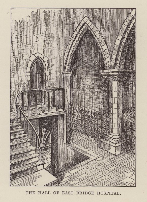 Canterbury: The Hall of East Bridge Hospital (litho) 作者 英语学校