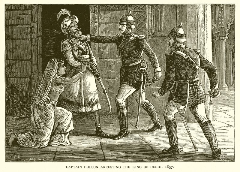 霍奇船长于1857年逮捕了德里国王 作者 英语学校