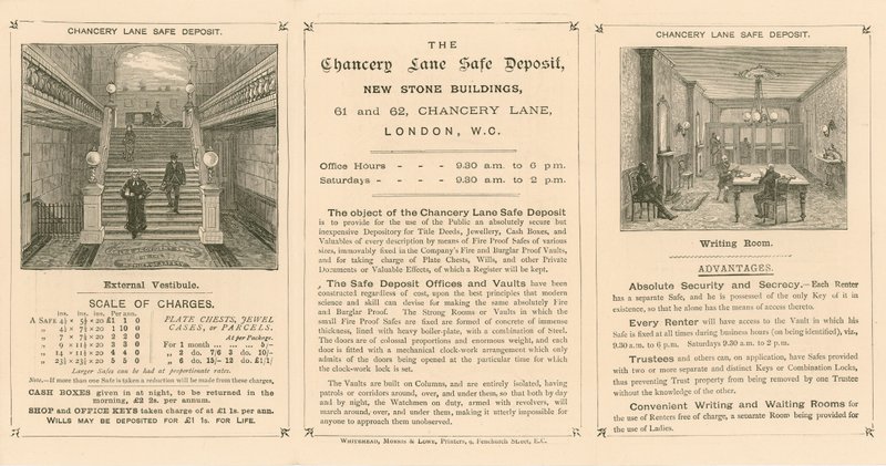 卡片广告Chancery Lane Safe Deposit，61-62 Chancery Lane，London 作者 英语学校