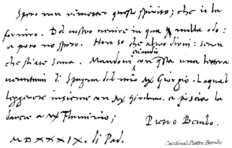 红衣主教Pietro Bembo 作者 英语学校