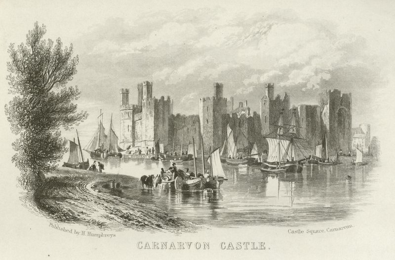 Carnarvon城堡，北威尔士 作者 英语学校
