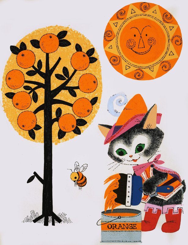 猫画世界橙色 作者 英语学校