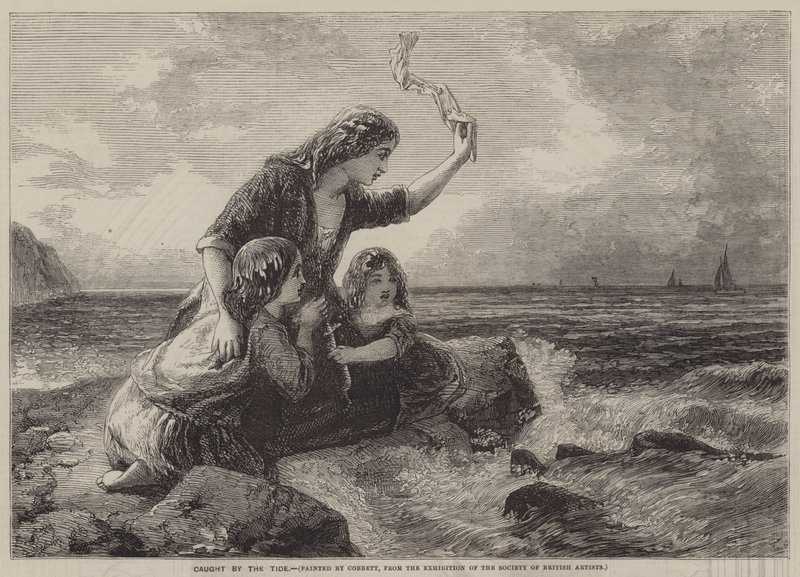 Caught by the Tide (engraving) 作者 英语学校