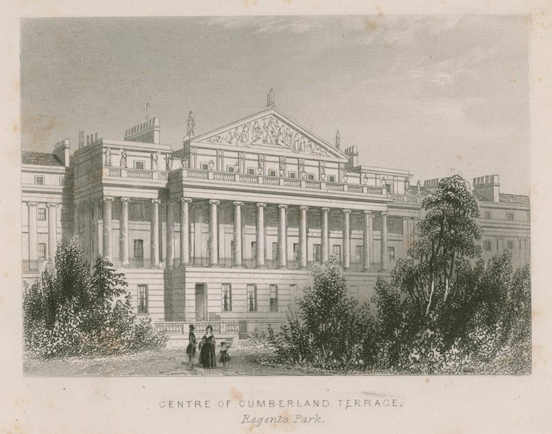 伦敦摄政公园Cumberland Terrace中心 作者 英语学校