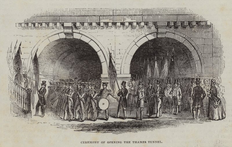 1843年开放泰晤士河隧道的仪式 作者 英语学校