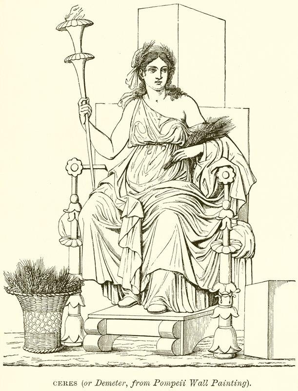 Ceres（或Demeter，来自Pompeii Wall Painting） 作者 英语学校