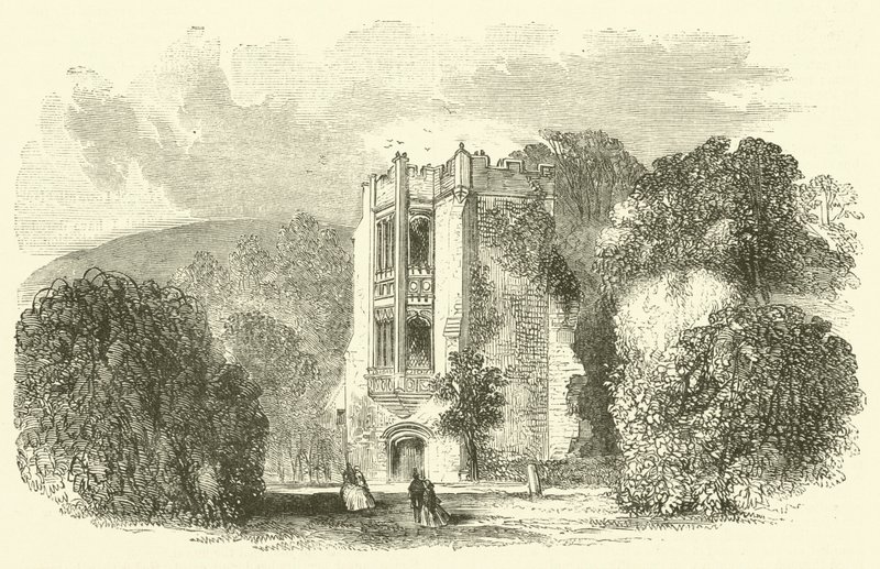 Cerne Abbey（雕刻版）。 作者 英语学校