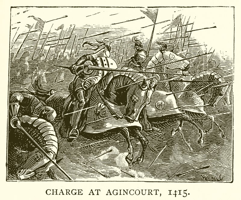 在Agincourt，1415收费 作者 英语学校
