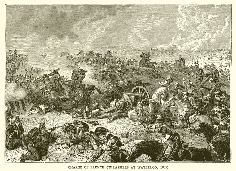 1815年滑铁卢法国胸甲骑兵的指控 作者 英语学校