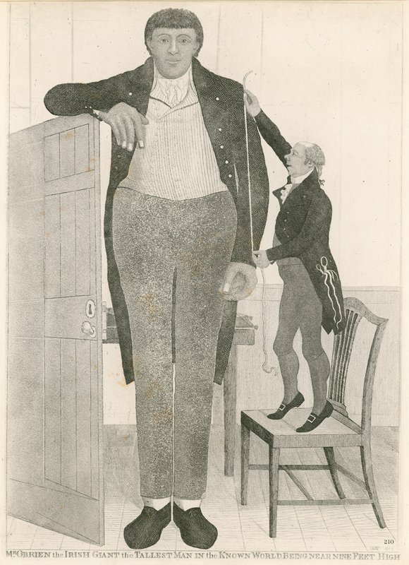 Charles Byrne，又名爱尔兰巨人奥布莱恩，是世界上最高的人，身高近9英尺 作者 英语学校